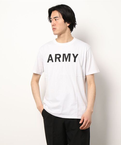 STYLEBLOCK（スタイルブロック）の「半袖アメカジプリントTシャツ（Tシャツ/カットソー・メンズ・ブルー系その他/ホワイト系その他3/ベージュ/ブラック系その他2/ネイビー/ブラック系その他/ホワイト系その他5/ブラック/ホワイト系その他/ベージュ系その他/ホワイト系その他2/サックスブルー/グレー系その他2/パープル/ホワイト系その他4/ホワイト/グレー系その他/チャコール・LL/L/M）」の2枚目の写真