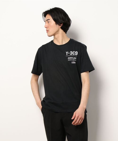 STYLEBLOCK（スタイルブロック）の「半袖アメカジプリントTシャツ（Tシャツ/カットソー・メンズ・ブルー系その他/ホワイト系その他3/ベージュ/ブラック系その他2/ネイビー/ブラック系その他/ホワイト系その他5/ブラック/ホワイト系その他/ベージュ系その他/ホワイト系その他2/サックスブルー/グレー系その他2/パープル/ホワイト系その他4/ホワイト/グレー系その他/チャコール・LL/L/M）」の8枚目の写真