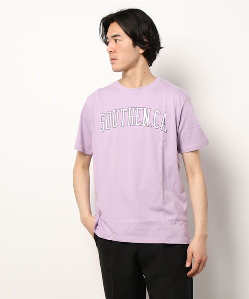 STYLEBLOCK（スタイルブロック）の「半袖アメカジプリントTシャツ（Tシャツ/カットソー・メンズ・ブルー系その他/ホワイト系その他3/ベージュ/ブラック系その他2/ネイビー/ブラック系その他/ホワイト系その他5/ブラック/ホワイト系その他/ベージュ系その他/ホワイト系その他2/サックスブルー/グレー系その他2/パープル/ホワイト系その他4/ホワイト/グレー系その他/チャコール・LL/L/M）」の18枚目の写真