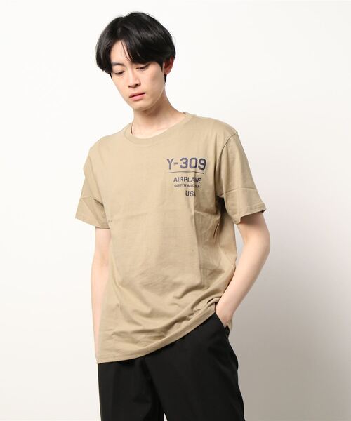 STYLEBLOCK（スタイルブロック）の「半袖アメカジプリントTシャツ（Tシャツ/カットソー・メンズ・ブルー系その他/ホワイト系その他3/ベージュ/ブラック系その他2/ネイビー/ブラック系その他/ホワイト系その他5/ブラック/ホワイト系その他/ベージュ系その他/ホワイト系その他2/サックスブルー/グレー系その他2/パープル/ホワイト系その他4/ホワイト/グレー系その他/チャコール・LL/L/M）」の14枚目の写真