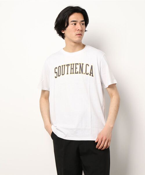 STYLEBLOCK（スタイルブロック）の「半袖アメカジプリントTシャツ（Tシャツ/カットソー・メンズ・ブルー系その他/ホワイト系その他3/ベージュ/ブラック系その他2/ネイビー/ブラック系その他/ホワイト系その他5/ブラック/ホワイト系その他/ベージュ系その他/ホワイト系その他2/サックスブルー/グレー系その他2/パープル/ホワイト系その他4/ホワイト/グレー系その他/チャコール・LL/L/M）」の5枚目の写真