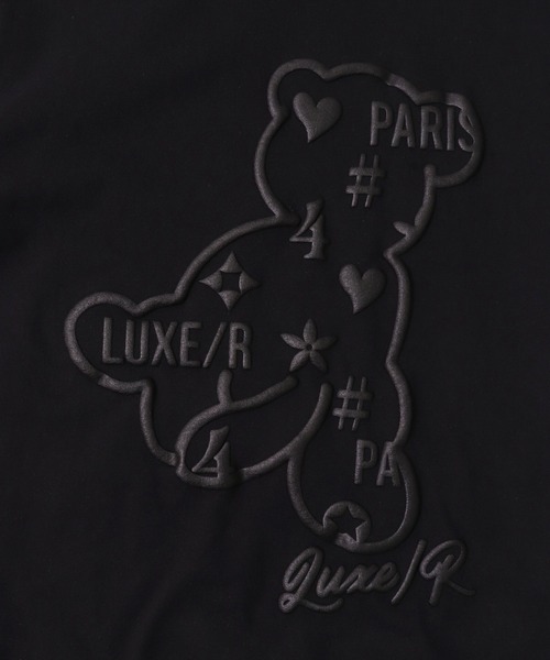 LUXE/R（ラグジュ）の「【ユニセックス】【LUXE/R】モノグラム & くまさん プリント Tシャツ(RMS)（Tシャツ/カットソー・メンズ・ホワイト×ホワイト/ブラック×ブラック/ホワイト×イエロー/ブラック×ピンク・MEDIUM/LARGE）」の21枚目の写真