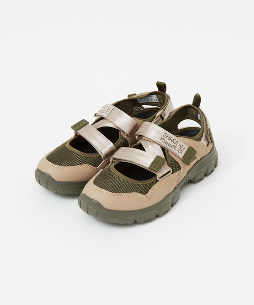 SHAKA(シャカ)の「【SHAKA / シャカ】 OTTER TRAIL AT オッタートレイルAT(スニーカー・メンズ・ベージュ/ブラック/カーキ・26/25/27)」の3枚目の写真