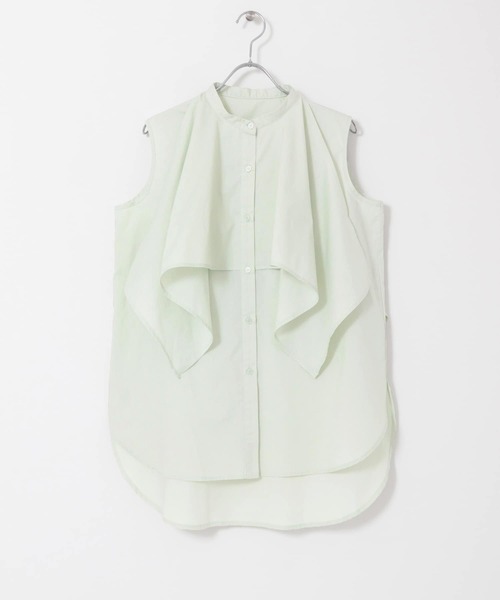 KBF（ケイビーエフ）の「2WAYマントブラウス（シャツ/ブラウス・レディース・ブラック/オフホワイト/グリーン系その他・ONE）」の14枚目の写真