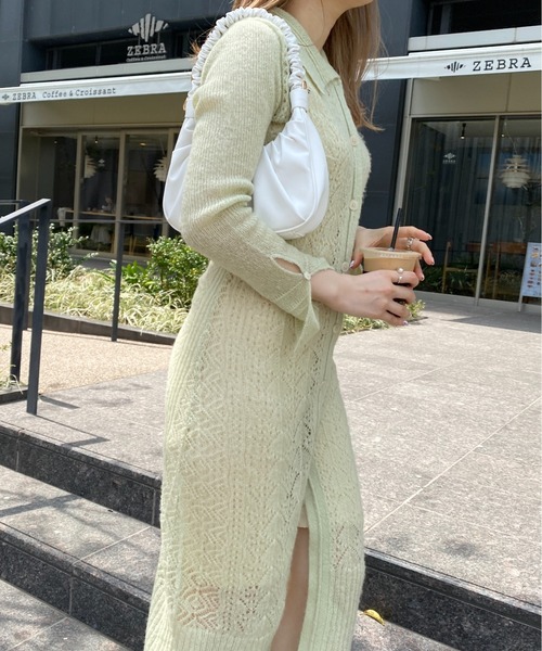 yuue' ( wear )(ユーイ)の「シャーリング2wayワンハンドルバッグ(ハンドバッグ・レディース・ホワイト/ベージュ/ライトブルー・FREE)」の15枚目の写真