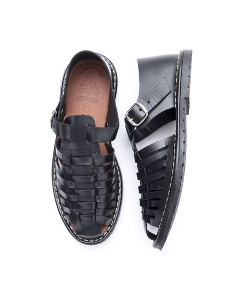 希少‼️新品未使用 アルテサノス メンズ グルカサンダル レザー 25.5-26 ARTESANOS/アルテサノス】レザーラグソールグルカサンダル