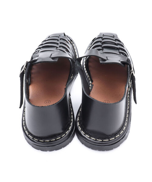 NOLLEY'S goodman（ノーリーズグッドマン）の「【ARTESANOS/アルテサノス】別注VAQUETA バケッタレザーグルカサンダル（サンダル・メンズ・ブラック・42/41/40）」の2枚目の写真