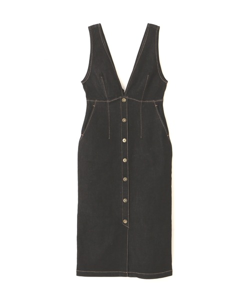 PROPORTION BODY DRESSING（プロポーションボディドレッシング）の「デニムタイトジャンスカ / 1212140504（ワンピース・レディース・ブラック/ダークネイビー/ホワイト・SMALL/MEDIUM）」の4枚目の写真