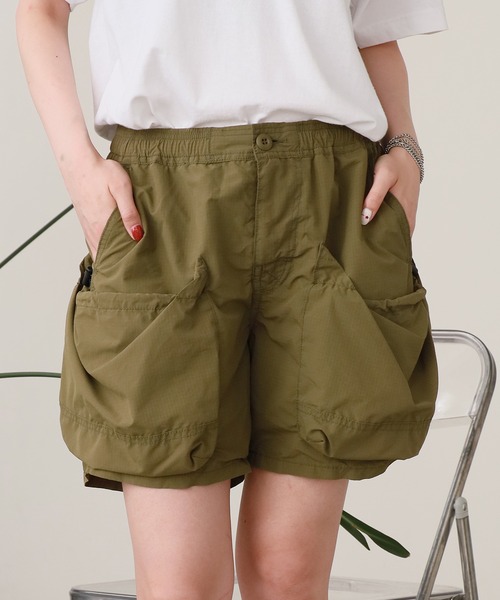 REMI RELIEF（レミレリーフ）の「REMI RELIEF/レミレリーフ ポリエステルリップストップ アウトドアショーツ（その他パンツ・メンズ・ベージュ/ブラック/カーキ・L/XL/M/S）」の3枚目の写真