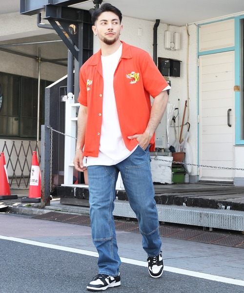 HOUSTON（ヒューストン）の「HOUSTON 虎刺繍ボーリングシャツ（シャツ