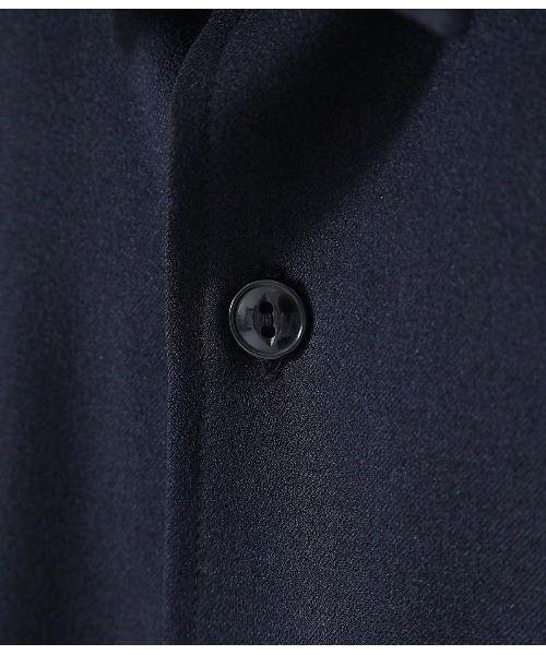 GOLD（ゴールド）の「東洋エンタープライズ GOLD / ゴールド：CRAPE TWILL REGULAR COLLAR SHIRT：22A-GL28942[MUS]（シャツ/ブラウス・メンズ・ネイビー/ブラック・L/M）」の12枚目の写真