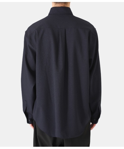 GOLD（ゴールド）の「東洋エンタープライズ GOLD / ゴールド：CRAPE TWILL REGULAR COLLAR SHIRT：22A-GL28942[MUS]（シャツ/ブラウス・メンズ・ネイビー/ブラック・L/M）」の17枚目の写真