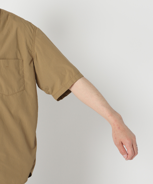 417 EDIFICE(フォーワンセブンエディフィス)の「【CAVE】ダンプステッチ ショートスリーブ シャツ(シャツ/ブラウス・メンズ・ホワイト/ベージュ/グリーン/ネイビー/ブルー・SMALL/MEDIUM/LARGE/X-LARGE)」の21枚目の写真