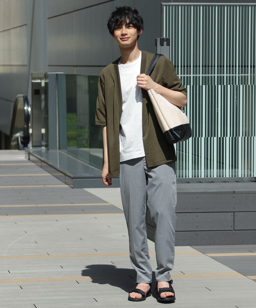 GLOBAL WORK（グローバルワーク）の「ｿｳｶｲDRYﾀｯﾁｶｰﾃﾞ（カーディガン/ボレロ・メンズ・ネイビー/グリーン・MEDIUM/LARGE）」の3枚目の写真