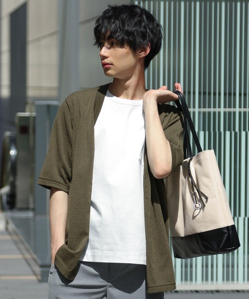 GLOBAL WORK（グローバルワーク）の「ｿｳｶｲDRYﾀｯﾁｶｰﾃﾞ（カーディガン/ボレロ・メンズ・ネイビー/グリーン・MEDIUM/LARGE）」の12枚目の写真