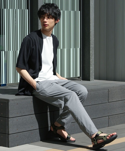 GLOBAL WORK（グローバルワーク）の「ｿｳｶｲDRYﾀｯﾁｶｰﾃﾞ（カーディガン/ボレロ・メンズ・ネイビー/グリーン・MEDIUM/LARGE）」の21枚目の写真