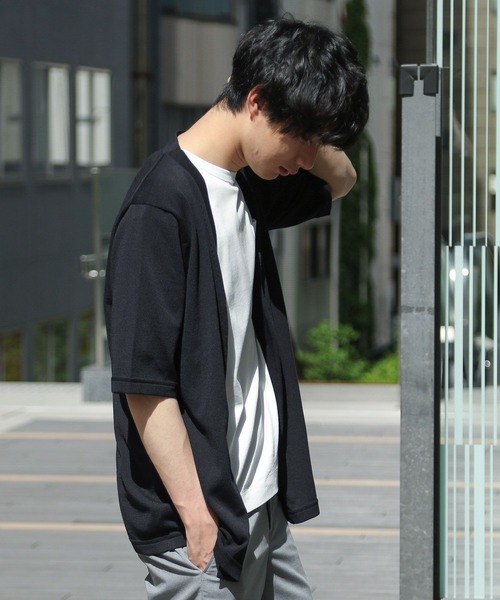 GLOBAL WORK（グローバルワーク）の「ｿｳｶｲDRYﾀｯﾁｶｰﾃﾞ（カーディガン/ボレロ・メンズ・ネイビー/グリーン・MEDIUM/LARGE）」の15枚目の写真