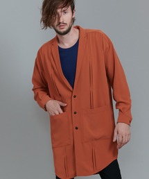 【NO ID.】Drop Shoulder Tuck Shirt Coat / ドロップ ショルダー タック シャツ コート