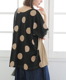 osharewalker | 『ドット柄×無地前後2wayTシャツ』(Tシャツ/カットソー)