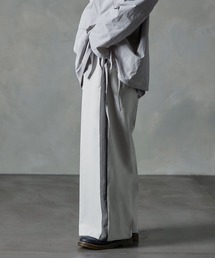 NILWAY | 配色サイドラインドレープリラックスワイドトラックパンツ(スラックス)