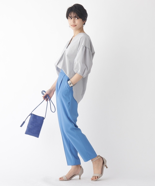 OPAQUE.CLIP（オペークドットクリップ）の「◆ライトダブルクロス タックテーパードパンツ【WEB限定サイズ】（その他パンツ・レディース・ライトブルー/ブラック/サンドベージュ/ベビーピンク・40/38/42/34/36）」の22枚目の写真