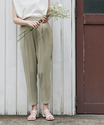 OPAQUE.CLIP | ライトダブルクロス タックテーパードパンツ【WEB限定サイズ】(その他パンツ)