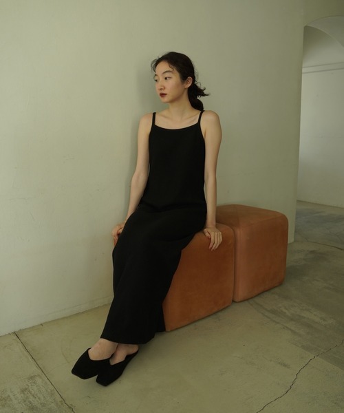 TINA:JOJUN(ティーナジョジュン)の「サーマルワッフル セットアップ TINA:JOJUN(ワンピース・レディース・アイボリー/ブラック・S/M)」の18枚目の写真