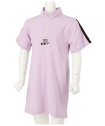 2WAYハーフジップワンピース