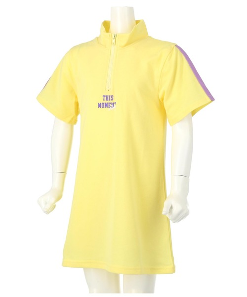 ANAP kids(アナップキッズ)の「2WAYハーフジップワンピース(ワンピース・キッズ・イエロー系その他/ラベンダー/ホワイト・130cm/110cm/120cm)」の3枚目の写真