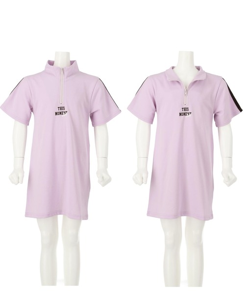 ANAP kids(アナップキッズ)の「2WAYハーフジップワンピース(ワンピース・キッズ・イエロー系その他/ラベンダー/ホワイト・130cm/110cm/120cm)」の11枚目の写真