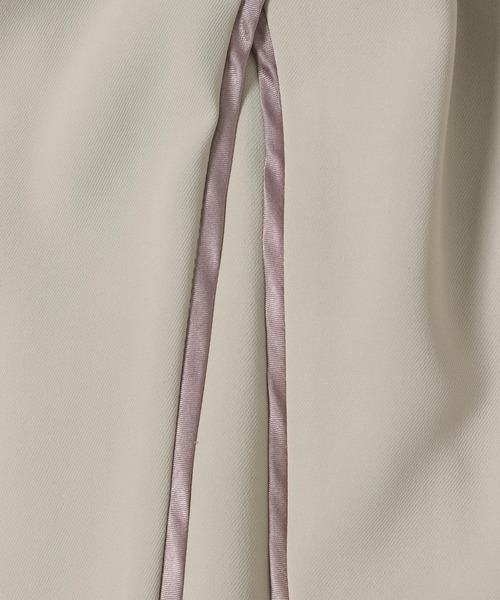 PAGEBOY（ページボーイ）の「パイピング2WAYパンツ（スラックス・レディース・グレイッシュベージュ/ブラック・FREE）」の21枚目の写真