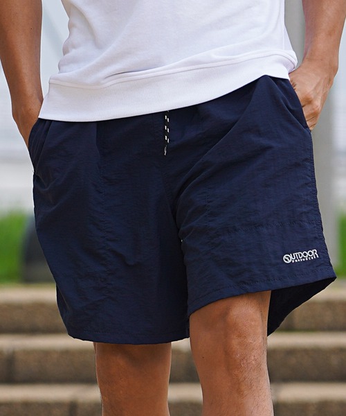 OUTDOOR PRODUCTS(アウトドアプロダクツ)の「『OUTDOOR/アウトドア』ナイロンバギーショーツ(その他パンツ・メンズ・オレンジ/パープル/モカ/チャコールグレー/マスタード/ライム/ネイビー/バイオレット/ブラック/グリーン/オレンジ系1/オリーブ/エメラルド/レオパード/ブラック系1・M/L/LL)」の9枚目の写真