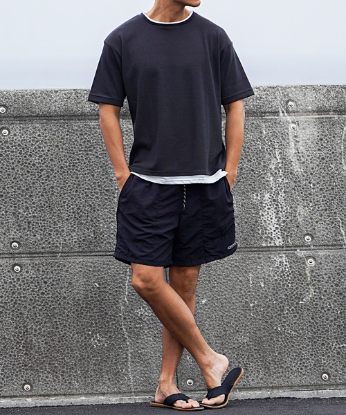 OUTDOOR PRODUCTS(アウトドアプロダクツ)の「『OUTDOOR/アウトドア』ナイロンバギーショーツ(その他パンツ・メンズ・オレンジ/パープル/モカ/チャコールグレー/マスタード/ライム/ネイビー/バイオレット/ブラック/グリーン/オレンジ系1/オリーブ/エメラルド/レオパード/ブラック系1・M/L/LL)」の18枚目の写真