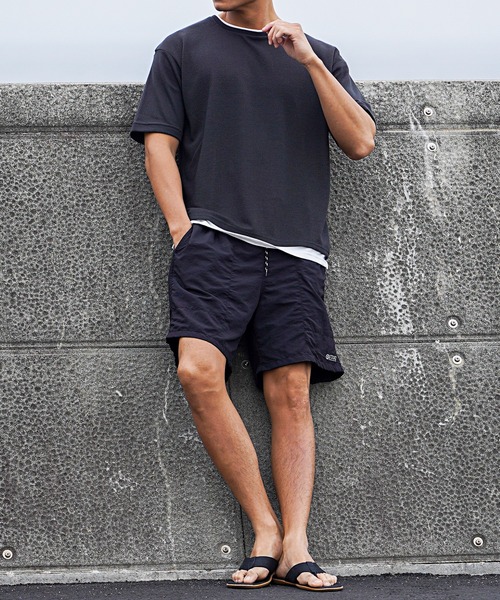 OUTDOOR PRODUCTS(アウトドアプロダクツ)の「『OUTDOOR/アウトドア』ナイロンバギーショーツ(その他パンツ・メンズ・オレンジ/パープル/モカ/チャコールグレー/マスタード/ライム/ネイビー/バイオレット/ブラック/グリーン/オレンジ系1/オリーブ/エメラルド/レオパード/ブラック系1・M/L/LL)」の19枚目の写真