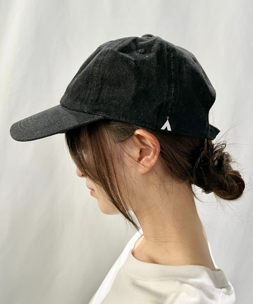 at12:03(アットイチニーゼロサン)の「【stonedoorコラボ】TWILL CAP ツイルキャップ(キャップ・レディース・ライトブルー/ブラック系その他/ダークブルー・FREE)」の4枚目の写真