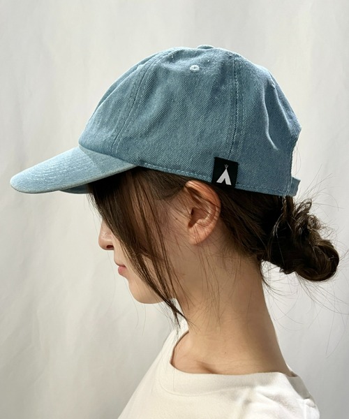 at12:03(アットイチニーゼロサン)の「【stonedoorコラボ】TWILL CAP ツイルキャップ(キャップ・レディース・ライトブルー/ブラック系その他/ダークブルー・FREE)」の5枚目の写真