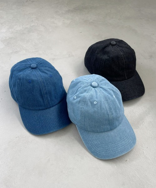 at12:03(アットイチニーゼロサン)の「【stonedoorコラボ】TWILL CAP ツイルキャップ(キャップ・レディース・ライトブルー/ブラック系その他/ダークブルー・FREE)」の16枚目の写真