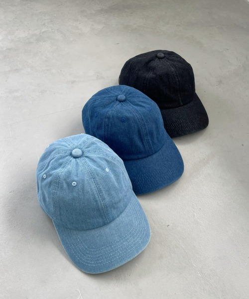 at12:03(アットイチニーゼロサン)の「【stonedoorコラボ】TWILL CAP ツイルキャップ(キャップ・レディース・ライトブルー/ブラック系その他/ダークブルー・FREE)」の17枚目の写真