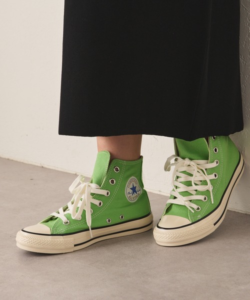 CONVERSE（コンバース）の「【CONVERSE/コンバース】オールスターUSカラーズHI（スニーカー・レディース・パープル/ライム・23.5/24.5）」の2枚目の写真
