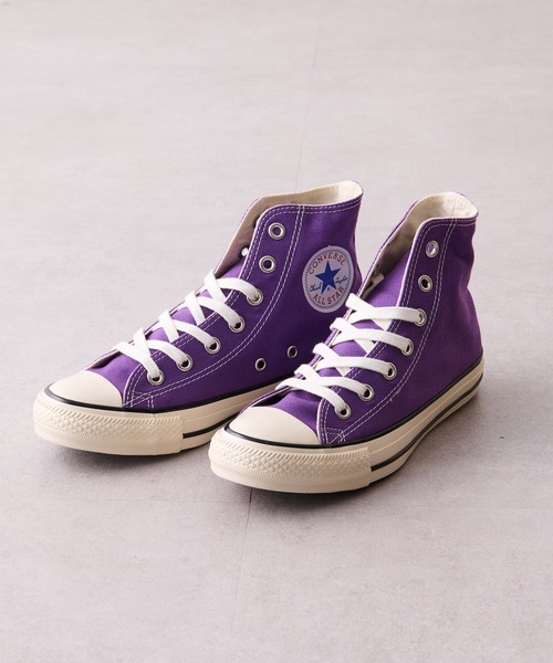 CONVERSE（コンバース）の「【CONVERSE/コンバース】オールスターUSカラーズHI（スニーカー・レディース・パープル/ライム・23.5/24.5）」の3枚目の写真