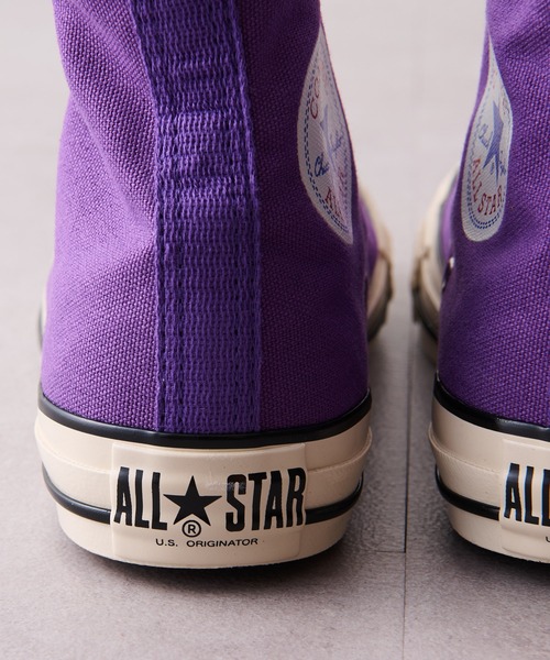 CONVERSE（コンバース）の「【CONVERSE/コンバース】オールスターUSカラーズHI（スニーカー・レディース・パープル/ライム・23.5/24.5）」の9枚目の写真