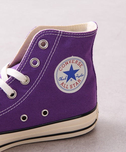 CONVERSE（コンバース）の「【CONVERSE/コンバース】オールスターUSカラーズHI（スニーカー・レディース・パープル/ライム・23.5/24.5）」の10枚目の写真