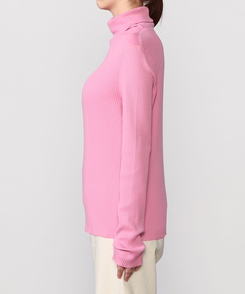 THE SHINZONE（ザ　シンゾーン）の「THE SHINZONE | HIGH NECK RIB WOMEN（Tシャツ/カットソー・レディース・ホワイト/ブラック/ピンク・FREE）」の5枚目の写真