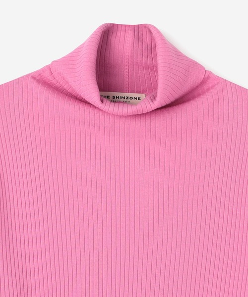 THE SHINZONE（ザ　シンゾーン）の「THE SHINZONE | HIGH NECK RIB WOMEN（Tシャツ/カットソー・レディース・ホワイト/ブラック/ピンク・FREE）」の9枚目の写真