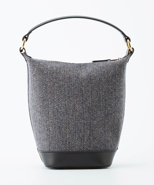 ROPE'（ロペ）の「RPロゴモチーフ2WAYバケットバッグ(素材コンビ)（ショルダーバッグ・レディース・チャコールグレー・FREE）」の4枚目の写真