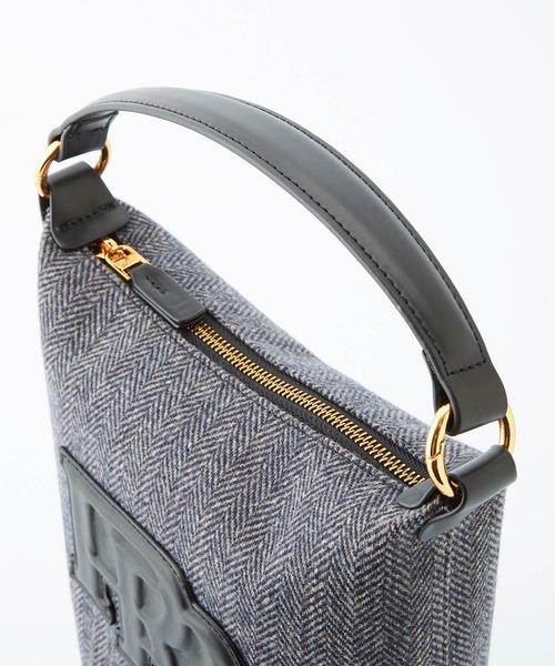 ROPE'（ロペ）の「RPロゴモチーフ2WAYバケットバッグ(素材コンビ)（ショルダーバッグ・レディース・チャコールグレー・FREE）」の6枚目の写真