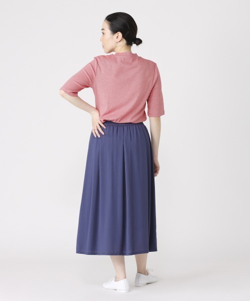 LA MARINE FRANCAISE（マリン フランセーズ）の「テンセルレーヨントラペーズスカート（スカート・レディース・ブラック/ベージュ/ネイビー・FREE）」の20枚目の写真