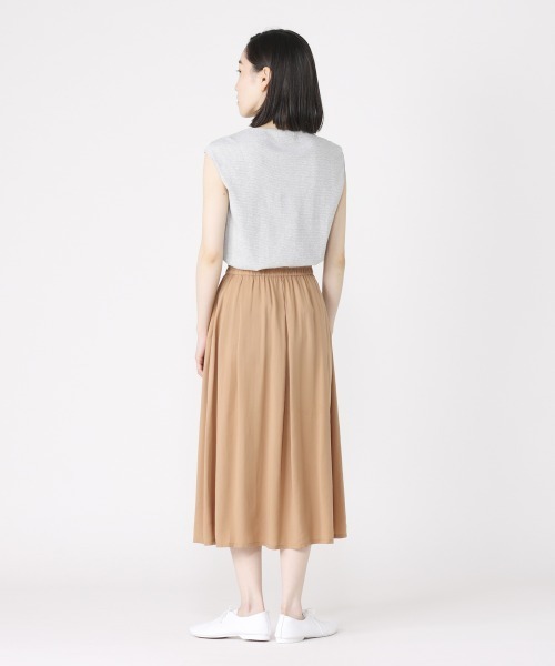 LA MARINE FRANCAISE（マリン フランセーズ）の「テンセルレーヨントラペーズスカート（スカート・レディース・ブラック/ベージュ/ネイビー・FREE）」の21枚目の写真