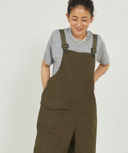 Freada（フリーダ）の「Freada/フリーダ ミリタリーサロペット（サロペット/オーバーオール・レディース・ブラック/オリーブ・S/M）」の9枚目の写真