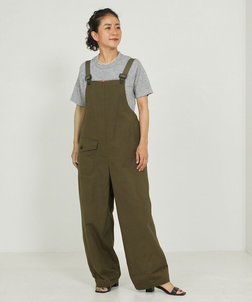 Freada（フリーダ）の「Freada/フリーダ ミリタリーサロペット（サロペット/オーバーオール・レディース・ブラック/オリーブ・S/M）」の14枚目の写真